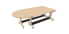 Combinatie J-tafel 225 inzettafel 165 berken Tangara Groothandel voor de Kinderopvang Kinderdagverblijfinrichting